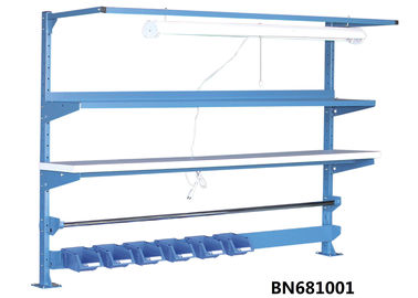 Çin Ayarlanabilir Ağır Çalışma Masası, Endüstriyel İş İstasyonu Tablosu P / C Tamamlandı Fabrika